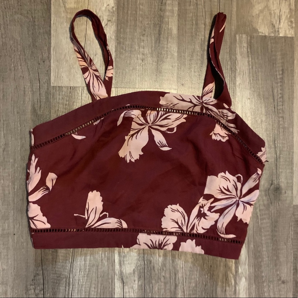 Floral crop top